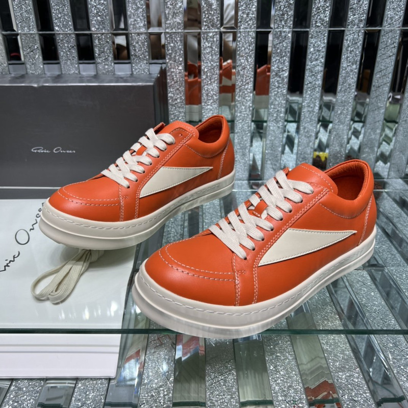 Rick Owens  Vintage Low Sneaker Orange & White