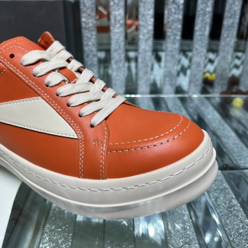 Rick Owens  Vintage Low Sneaker Orange & White