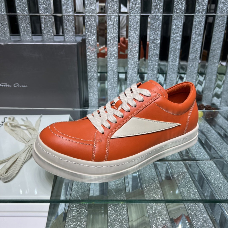 Rick Owens  Vintage Low Sneaker Orange & White