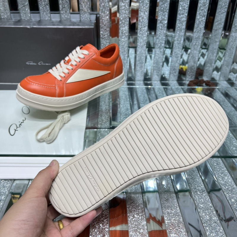 Rick Owens  Vintage Low Sneaker Orange & White