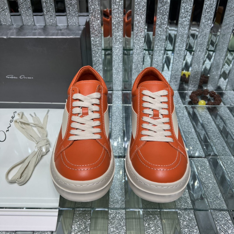 Rick Owens  Vintage Low Sneaker Orange & White