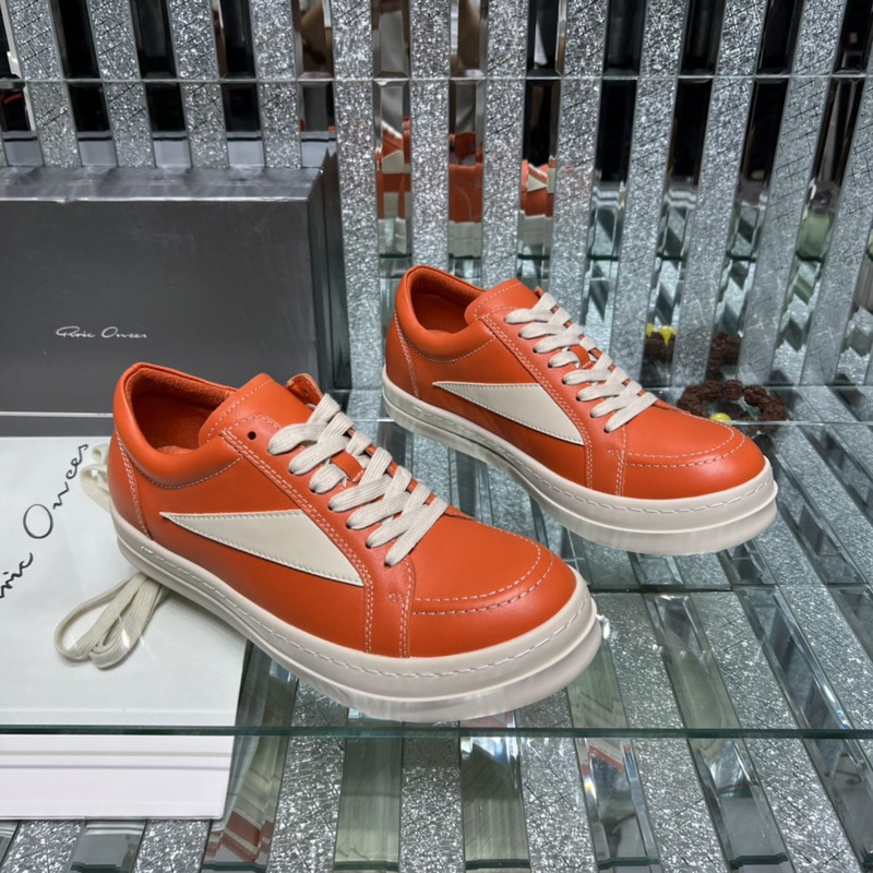 Rick Owens  Vintage Low Sneaker Orange & White