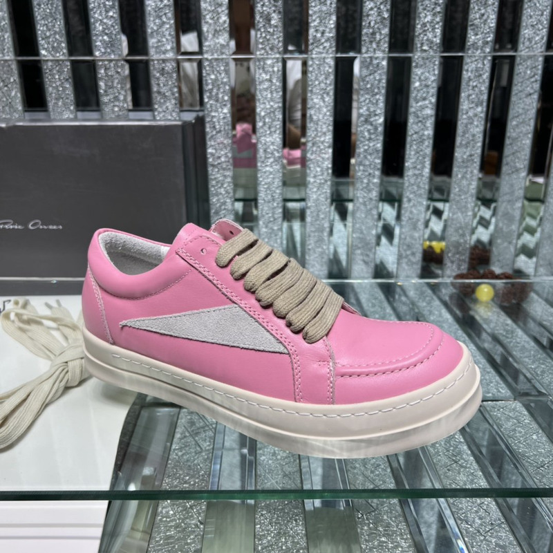 Rick Owens Vintage Low Sneaker Pink & Grey