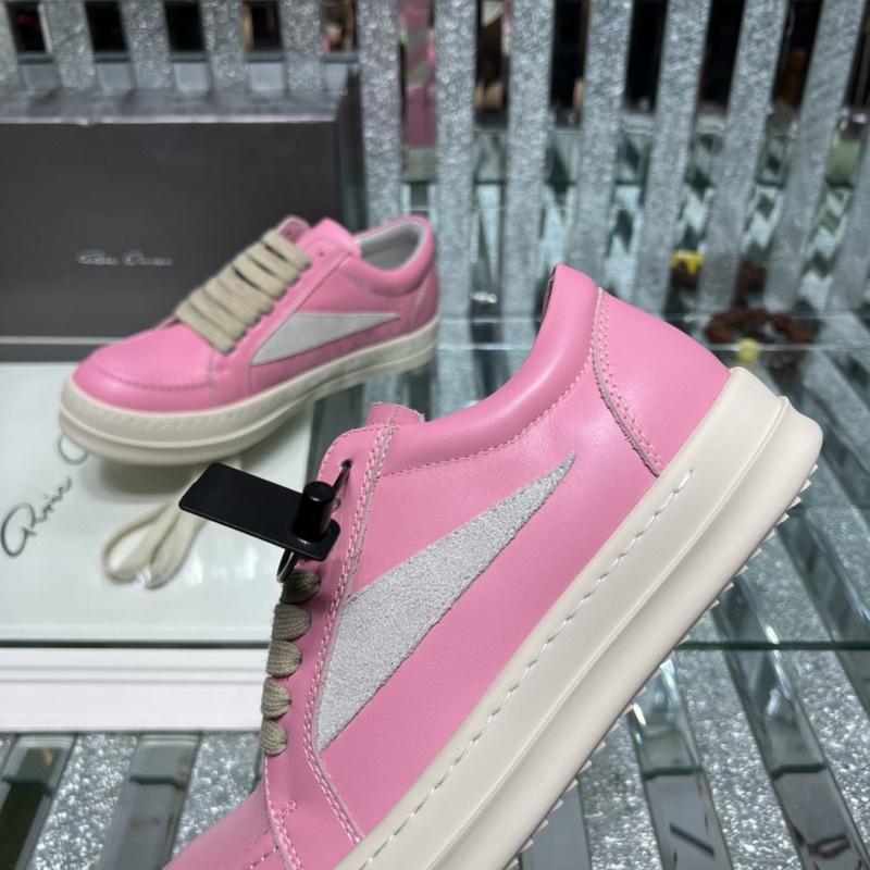 Rick Owens Vintage Low Sneaker Pink & Grey