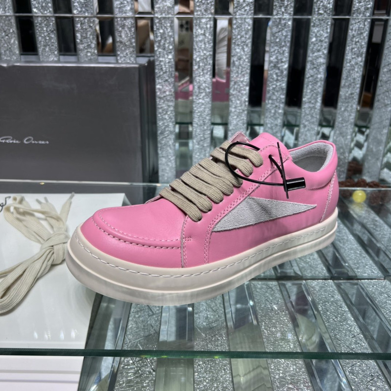 Rick Owens Vintage Low Sneaker Pink & Grey