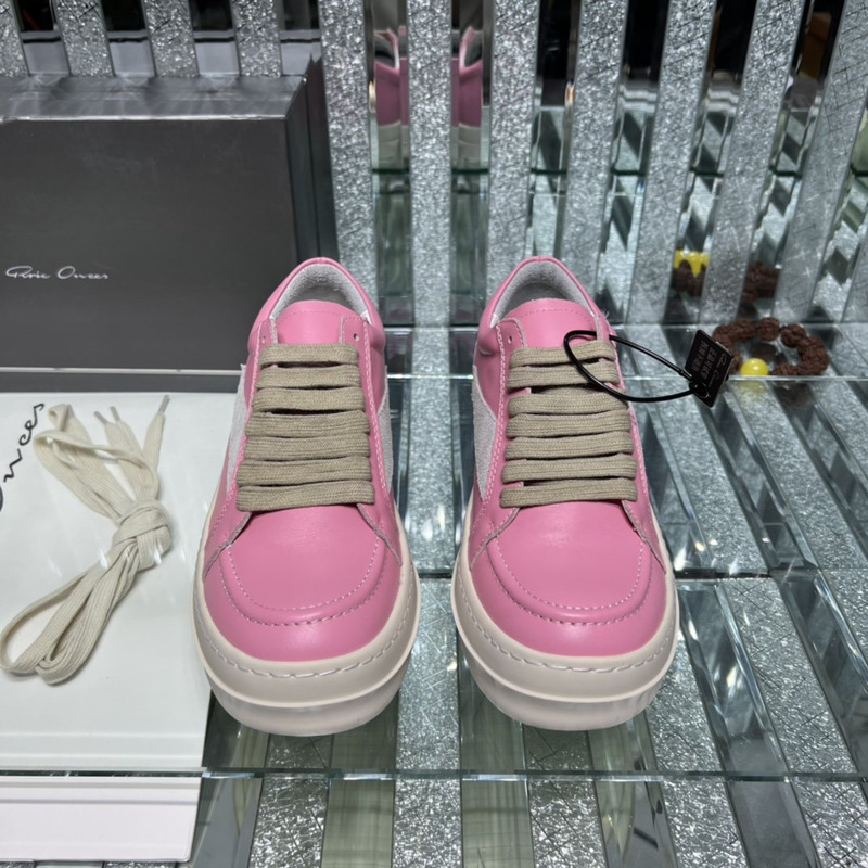 Rick Owens Vintage Low Sneaker Pink & Grey