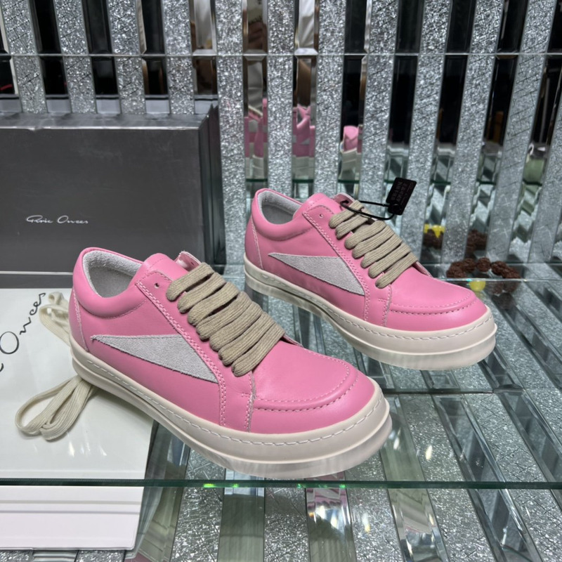 Rick Owens Vintage Low Sneaker Pink & Grey