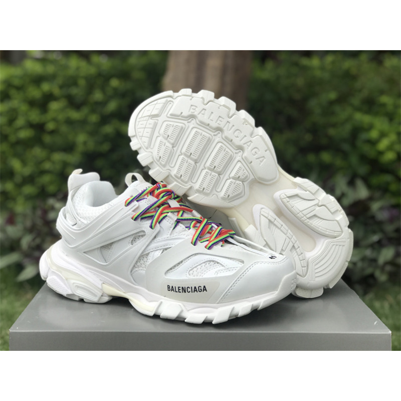 Ba*len*cia*ga track sneaker multicolor laces white