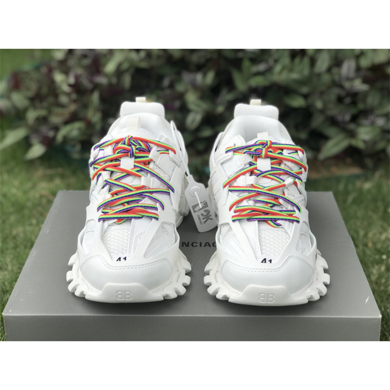 Ba*len*cia*ga track sneaker multicolor laces white