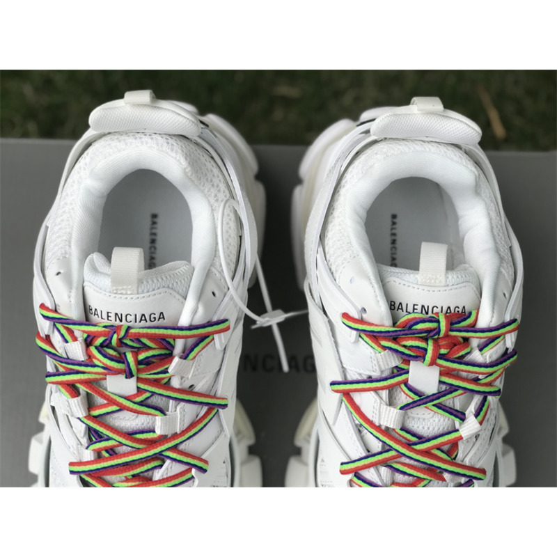 Ba*len*cia*ga track sneaker multicolor laces white