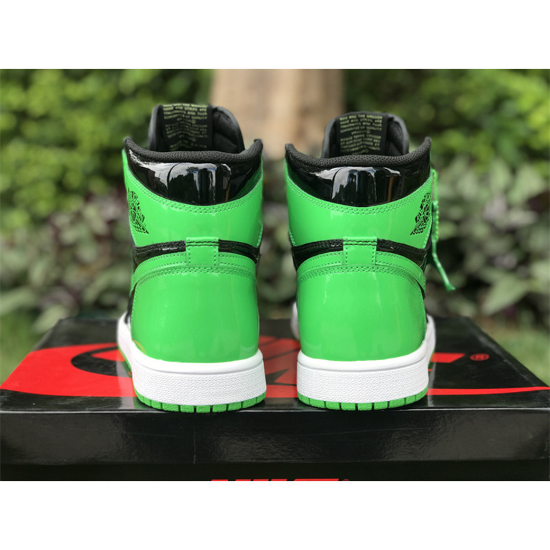 Nike Air Jordan 1 High Retro OG Patent Black Green