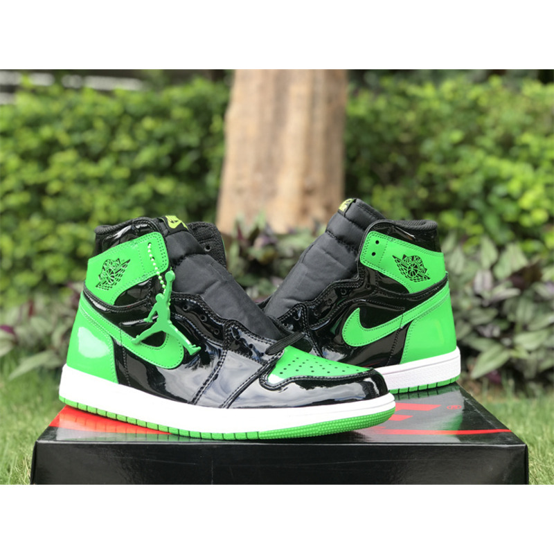 Nike Air Jordan 1 High Retro OG Patent Black Green