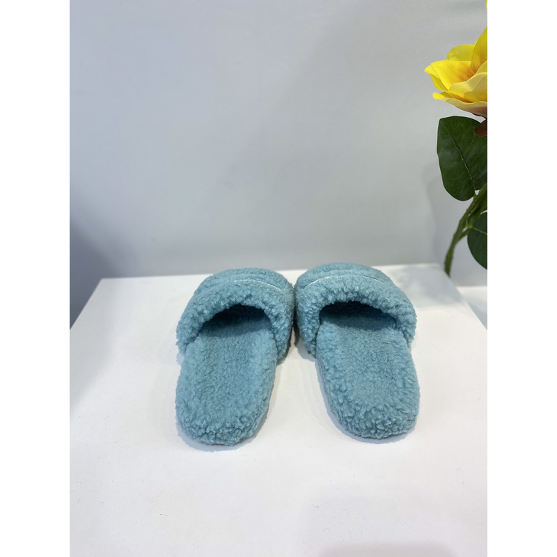 Ba*len*cia*ga logo-embroidered paris faux slides blue