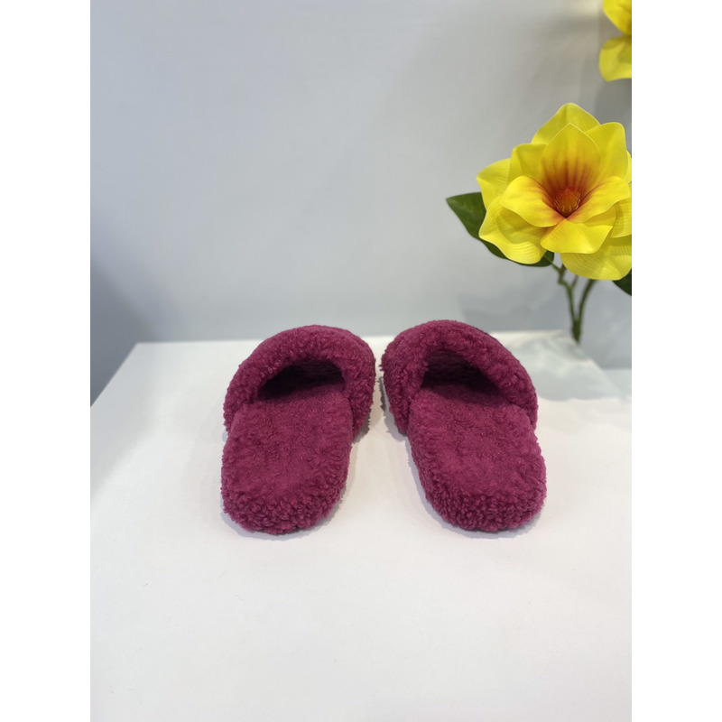 Ba*len*cia*ga logo-embroidered paris faux slides deep pink