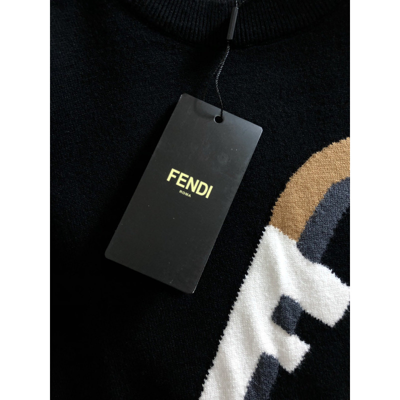 F**di ff logo lock hoodie black