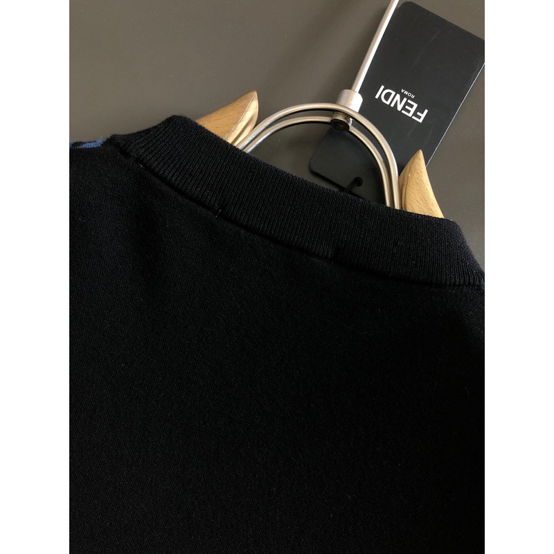 F**di ff logo lock hoodie black