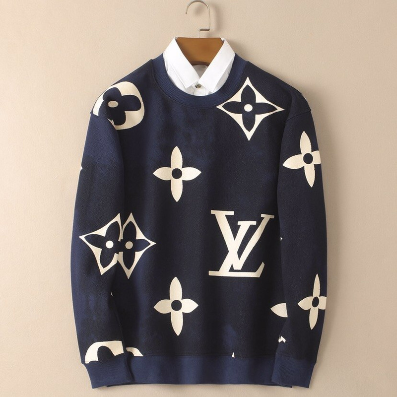 l**is V*t*n monogram sweatshirt blue