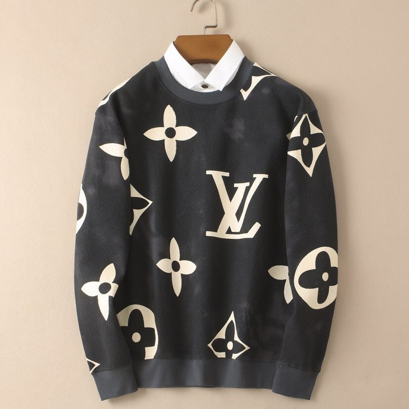 l**is V*t*n monogram sweatshirt blue