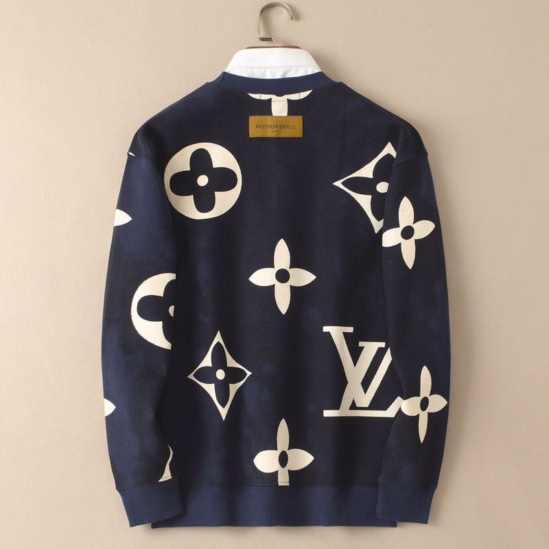 l**is V*t*n monogram sweatshirt blue