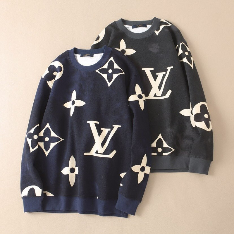 l**is V*t*n monogram sweatshirt blue