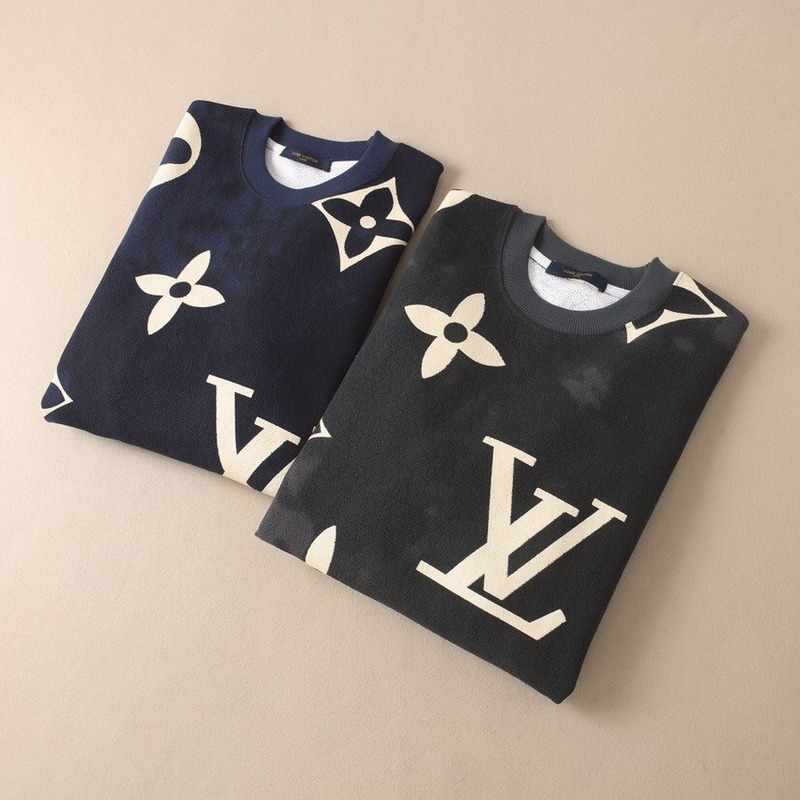 l**is V*t*n monogram sweatshirt blue