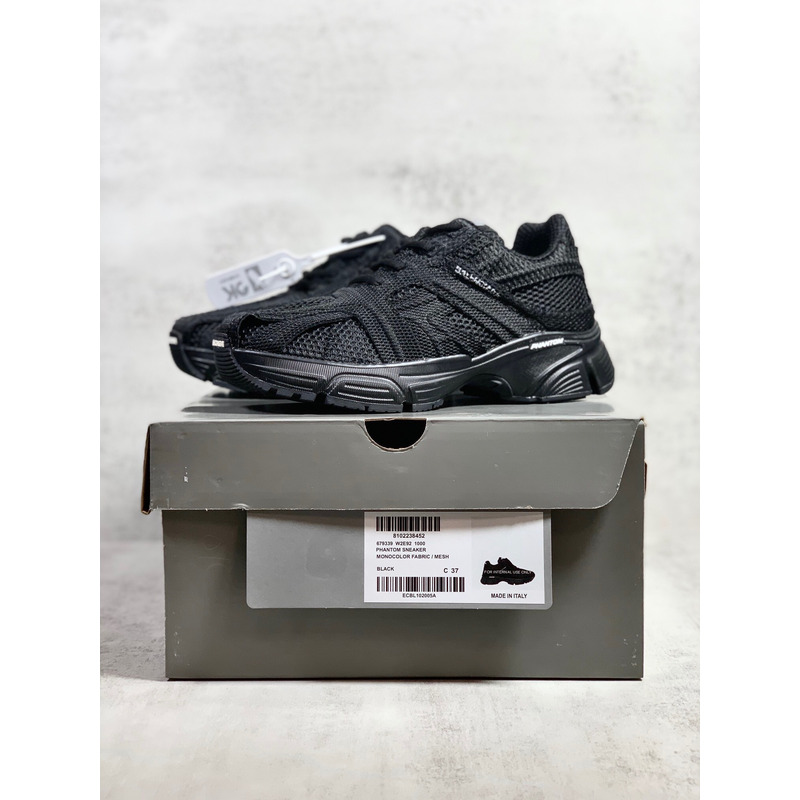 Ba*len*cia*ga phantom mesh-paneled sneakers black