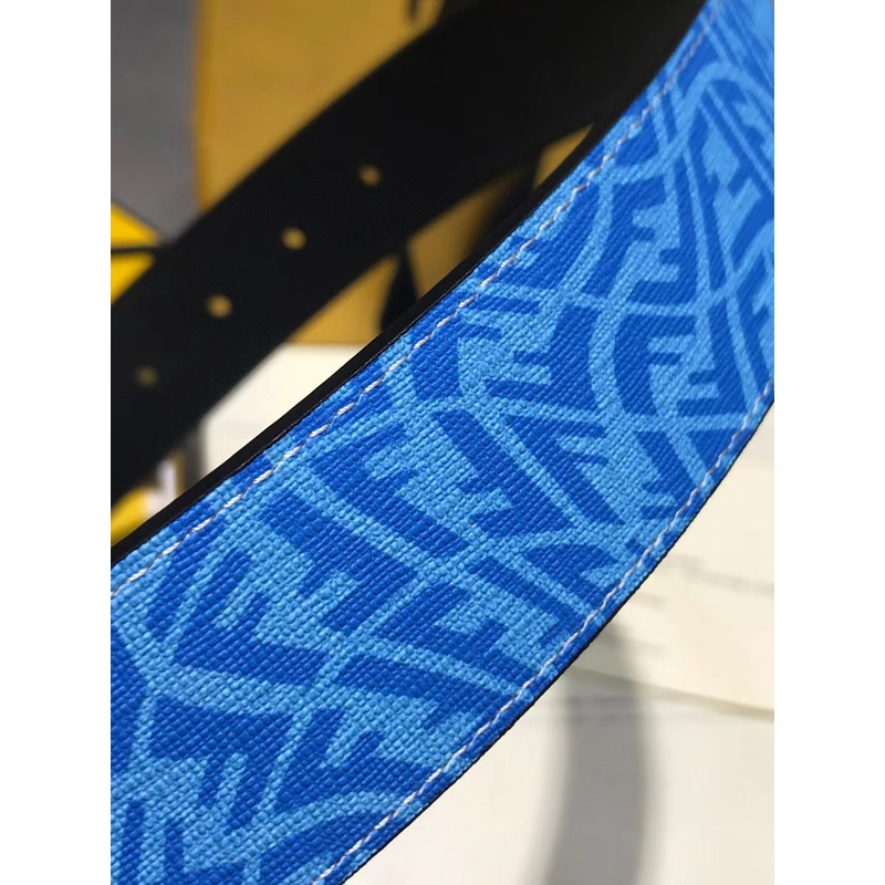 F**di ff logo buckle belt blue