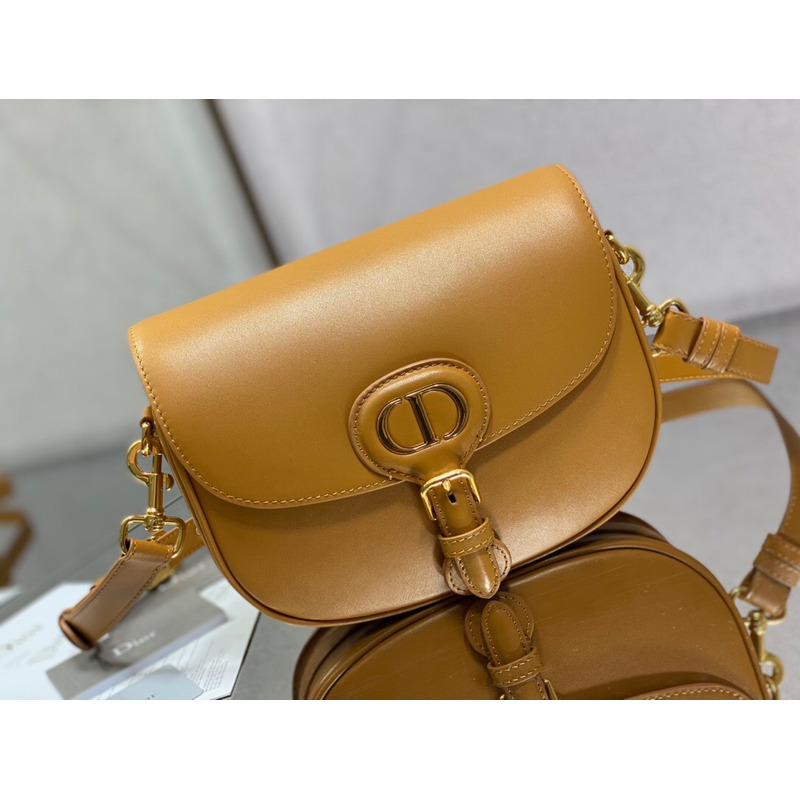 D*or bobby bag medium box calfskin caramel