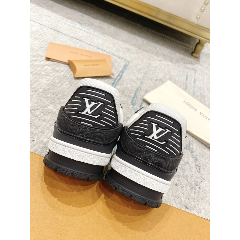 l**is V*t*n monogram lv trainer sneaker black