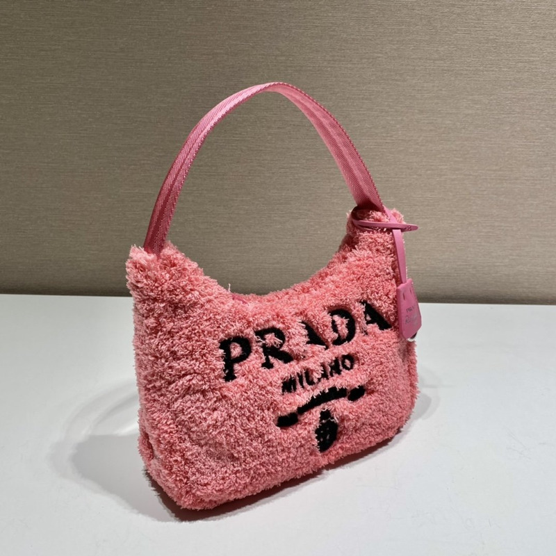 Pra*a re-edition 2000 terry mini bag petal pink