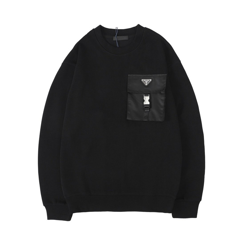 Pra*a wool and re-nylon sweater black