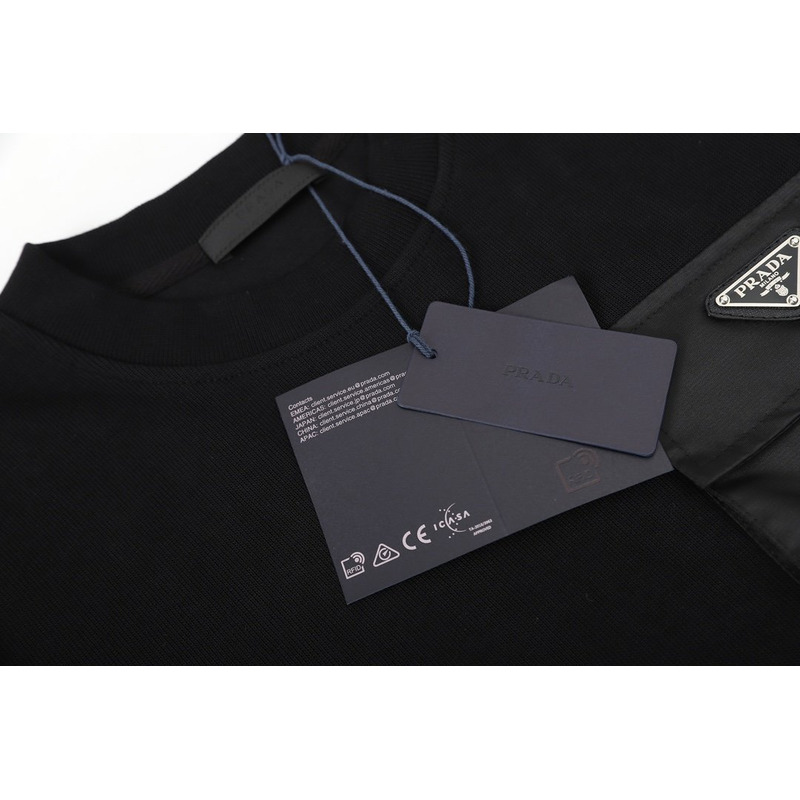 Pra*a wool and re-nylon sweater black