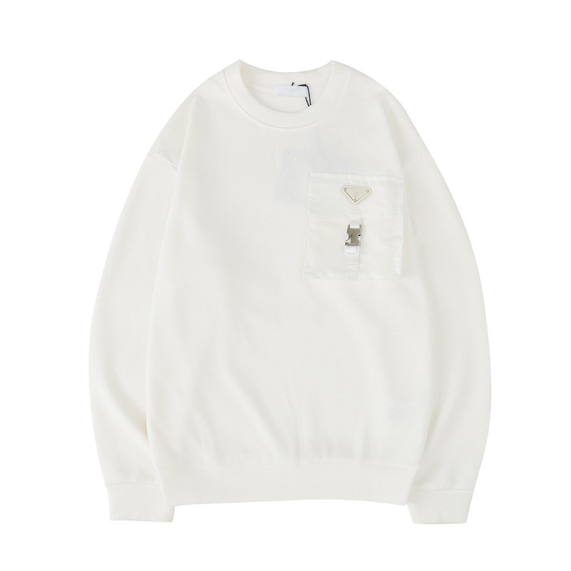 Pra*a wool and re-nylon sweater white