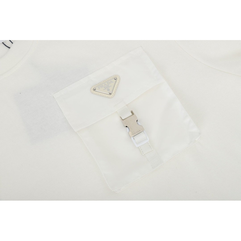 Pra*a wool and re-nylon sweater white