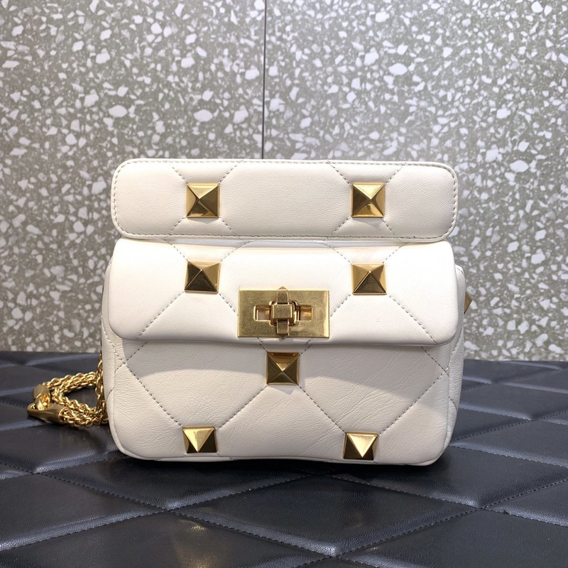 Valentino Garavani Roman Stud Bag White