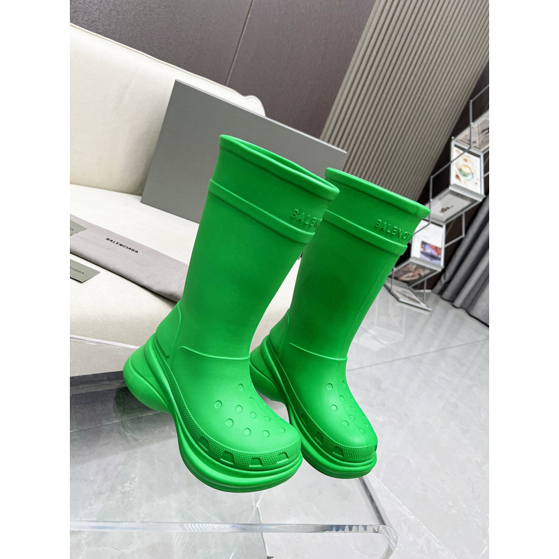 Ba*len*cia*ga x crocs rubber boot green