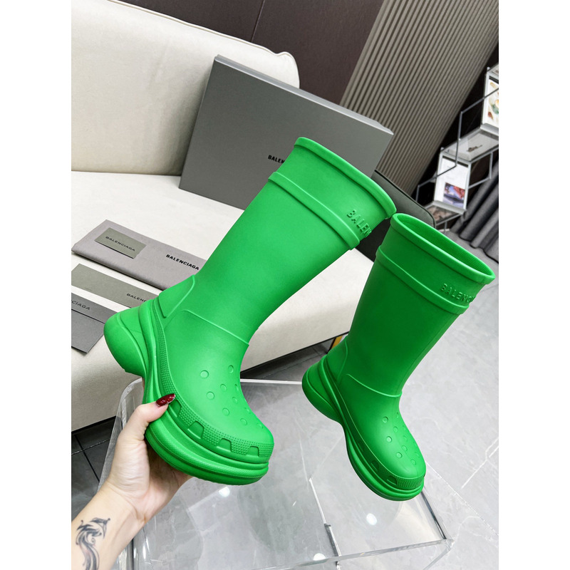 Ba*len*cia*ga x crocs rubber boot green