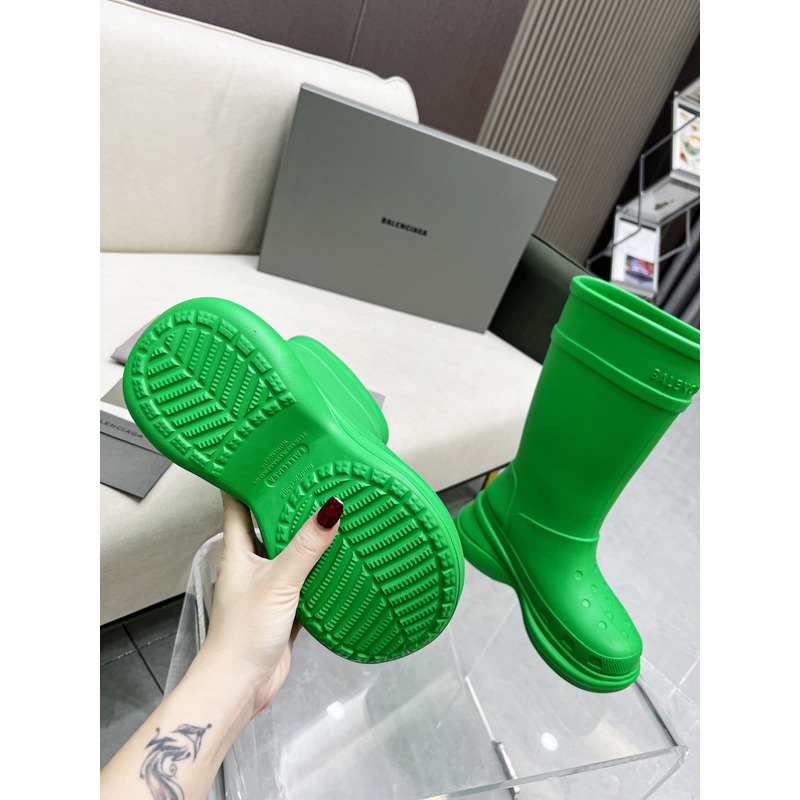 Ba*len*cia*ga x crocs rubber boot green