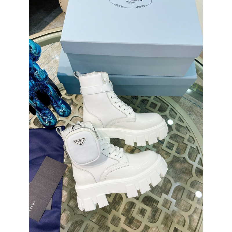 Pra*a monolith combat boots white