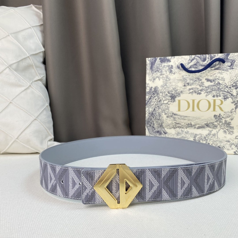 D*or gray cd diamond canvas and smooth calfskin gold