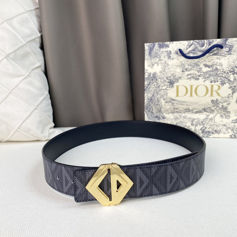 D*or black cd diamond canvas and smooth calfskin gold