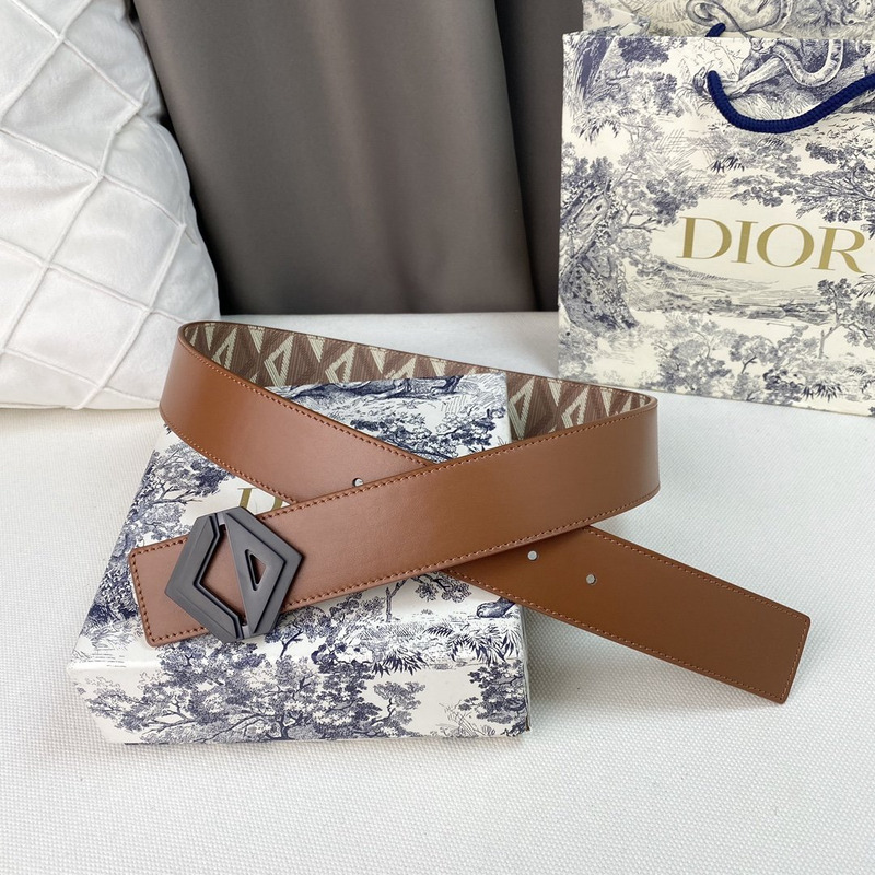 D*or brown cd diamond canvas and smooth calfskin black