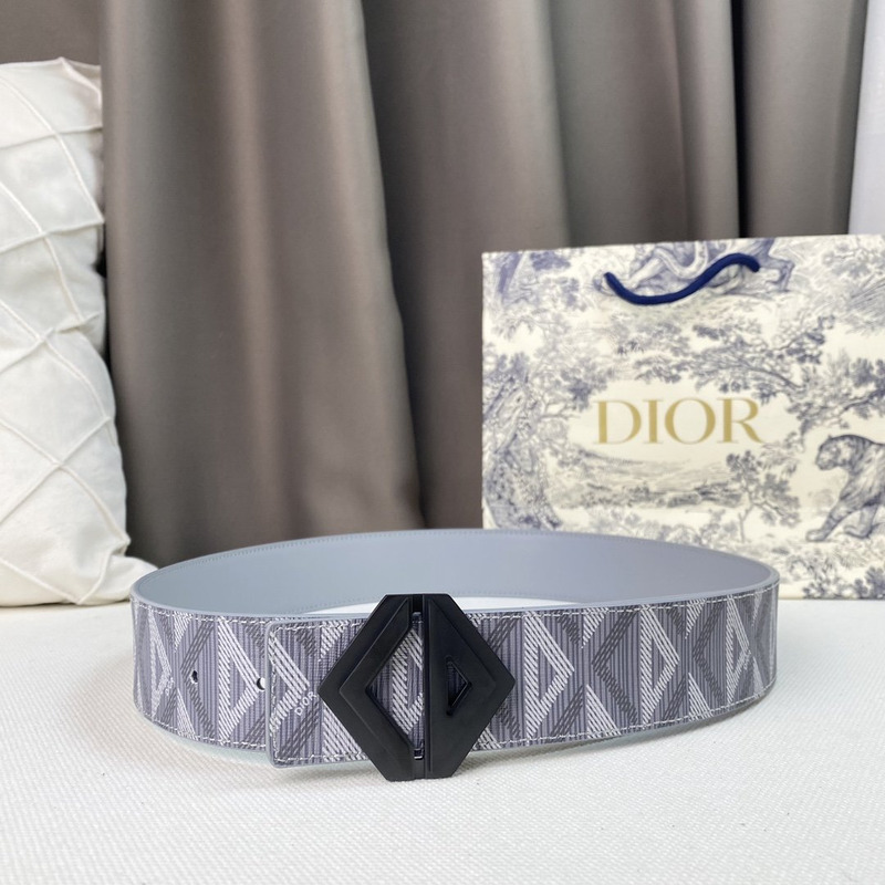 D*or gray cd diamond canvas and smooth calfskin black