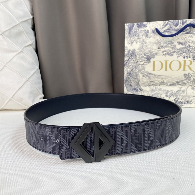 D*or black cd diamond canvas and smooth calfskin