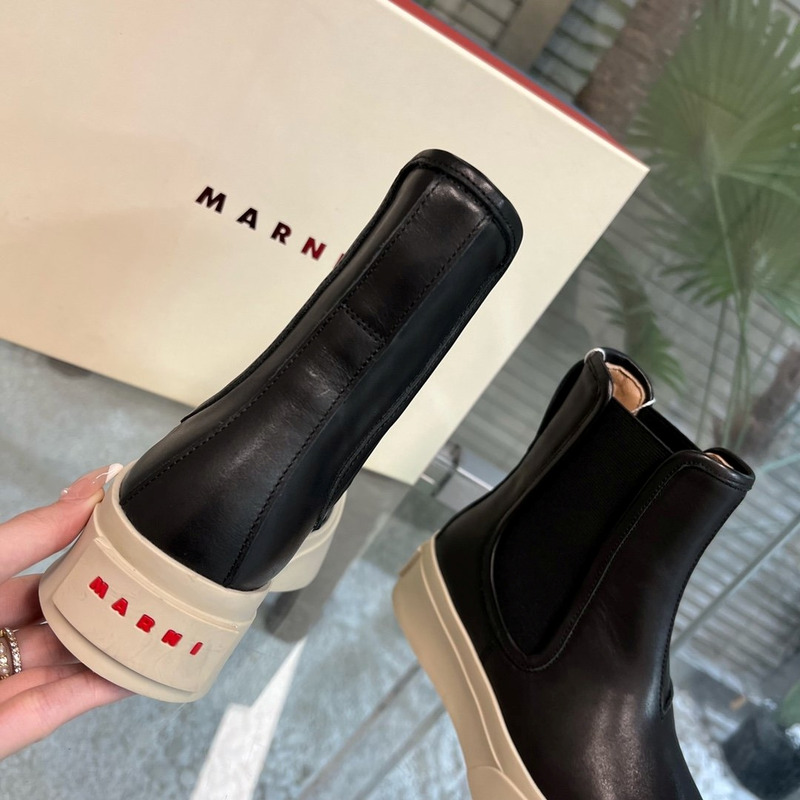 Marni Pablo Chelsea Boots Black