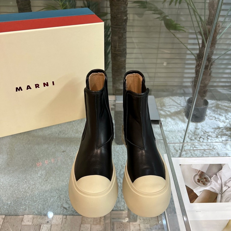 Marni Pablo Chelsea Boots Black