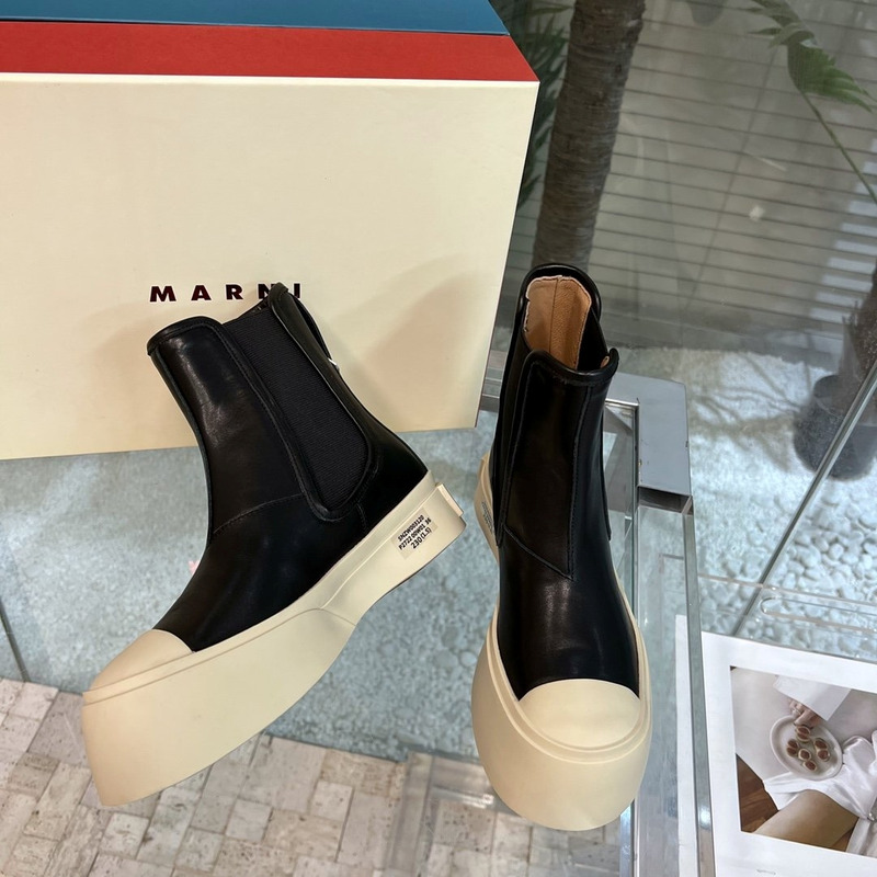 Marni Pablo Chelsea Boots Black