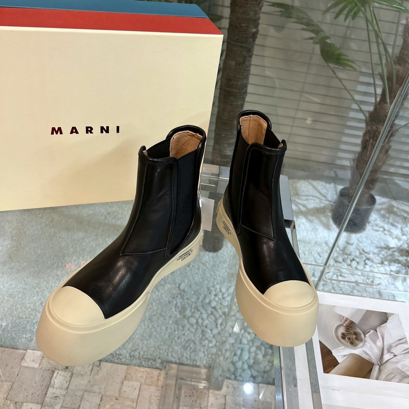 Marni Pablo Chelsea Boots Black