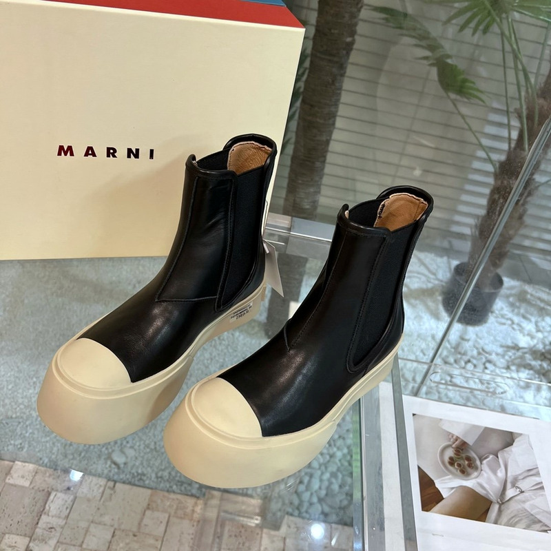 Marni Pablo Chelsea Boots Black