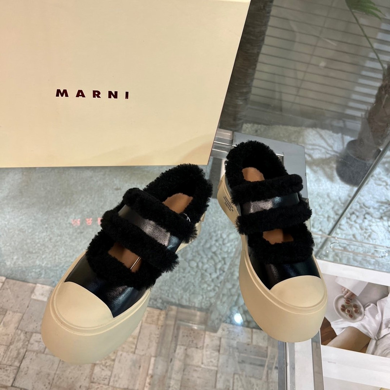 Marni Pablo Mary Jane Sneaker Black